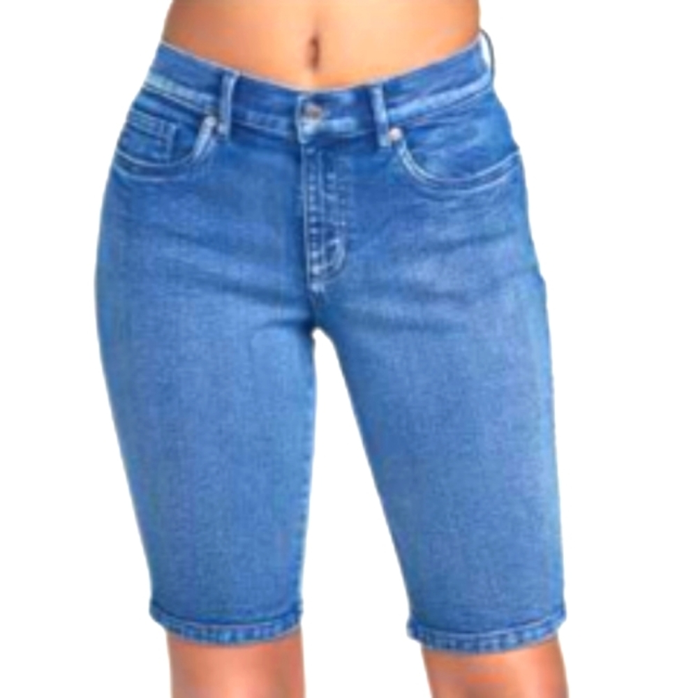 Venus Blue Medium Wash Bermuda Shorts Sz 2